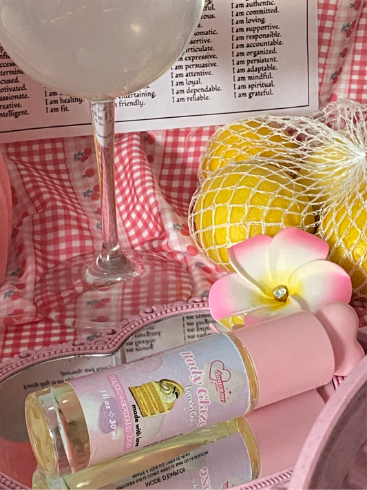 Body Glaze huile sèche Lemon Cake 🍋🧁🥄
