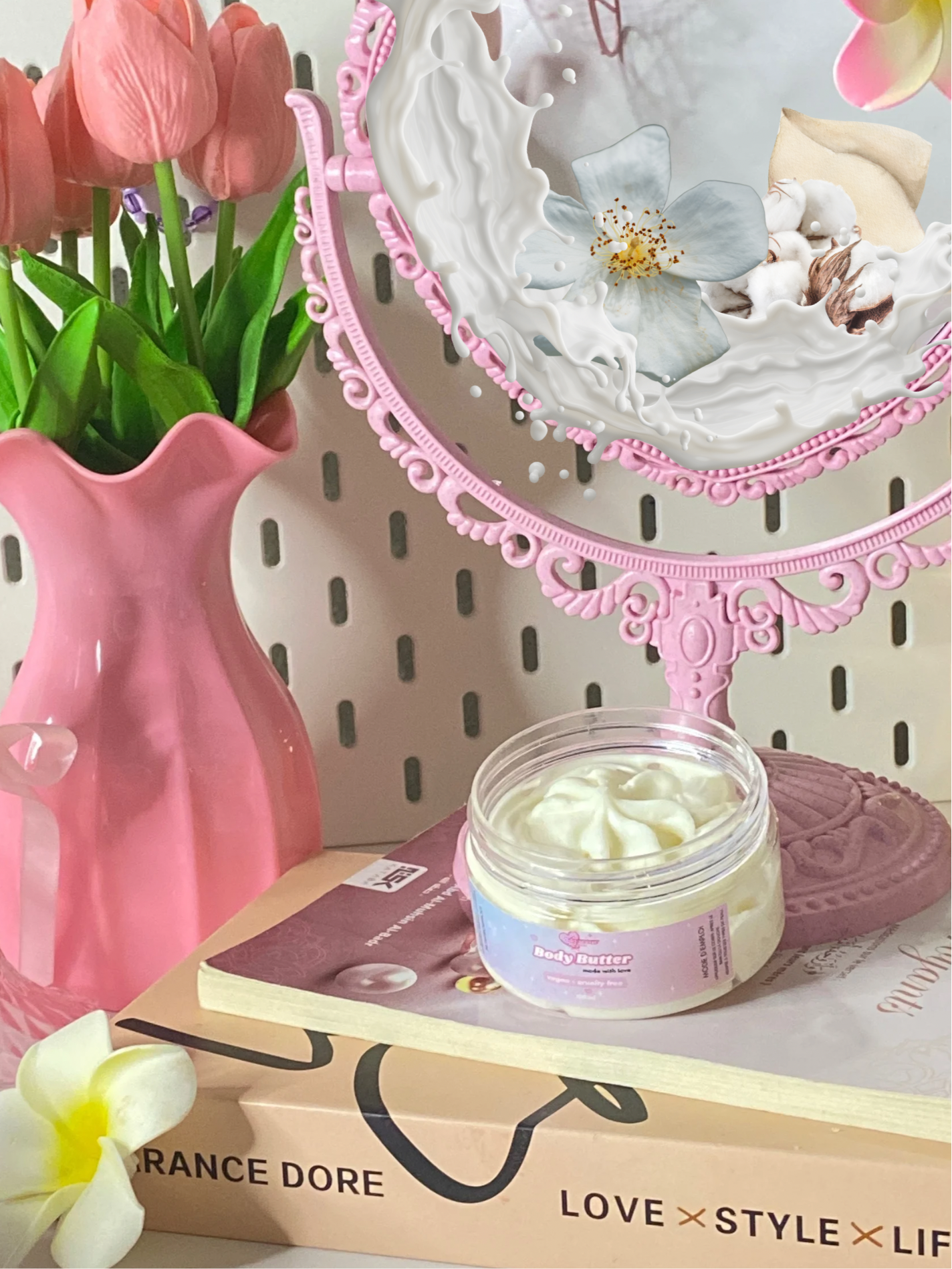 Crème Chantilly corps musc blanc