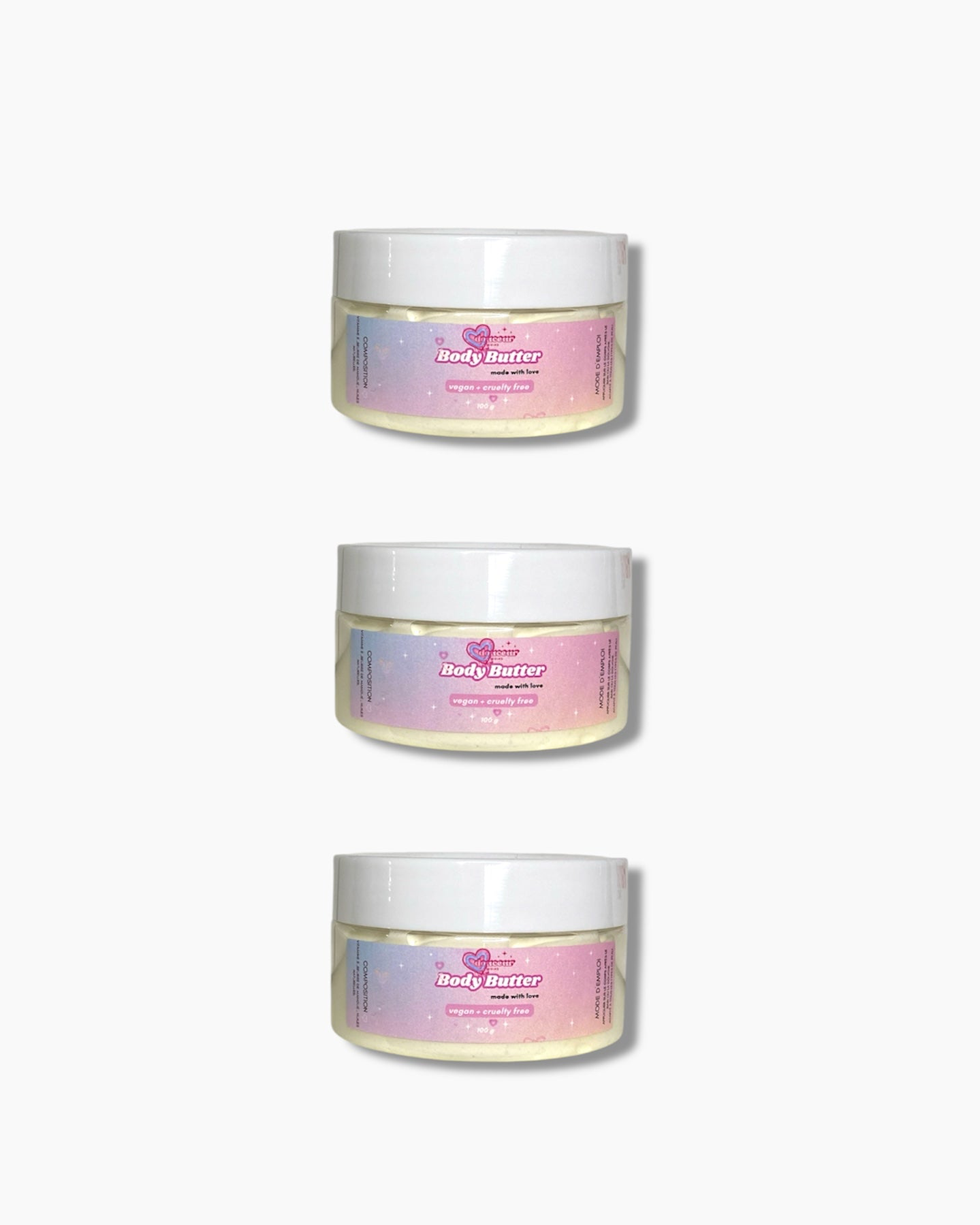 Trio Best-Sellers Chantilly de Corps Hydratante 100g