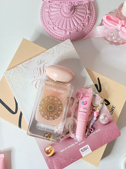 Cotton Candy Dream ☁️🍧🍬( parfum + musc avec charm porte clés  )